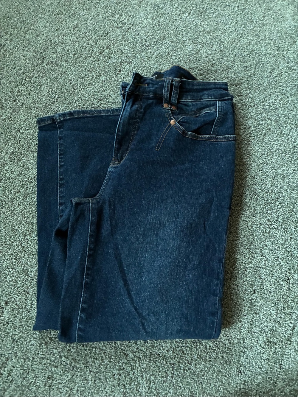 Judy Blue Women's Straight Jeans - Dark Blue Wash
